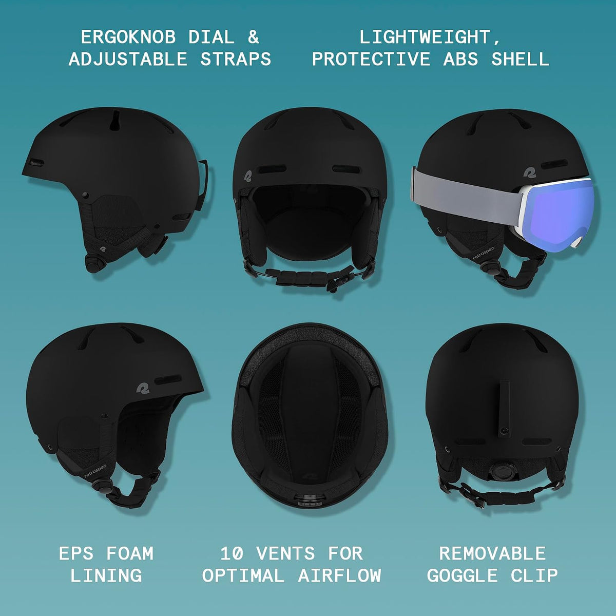 Retrospec Comstock Ski Helmet