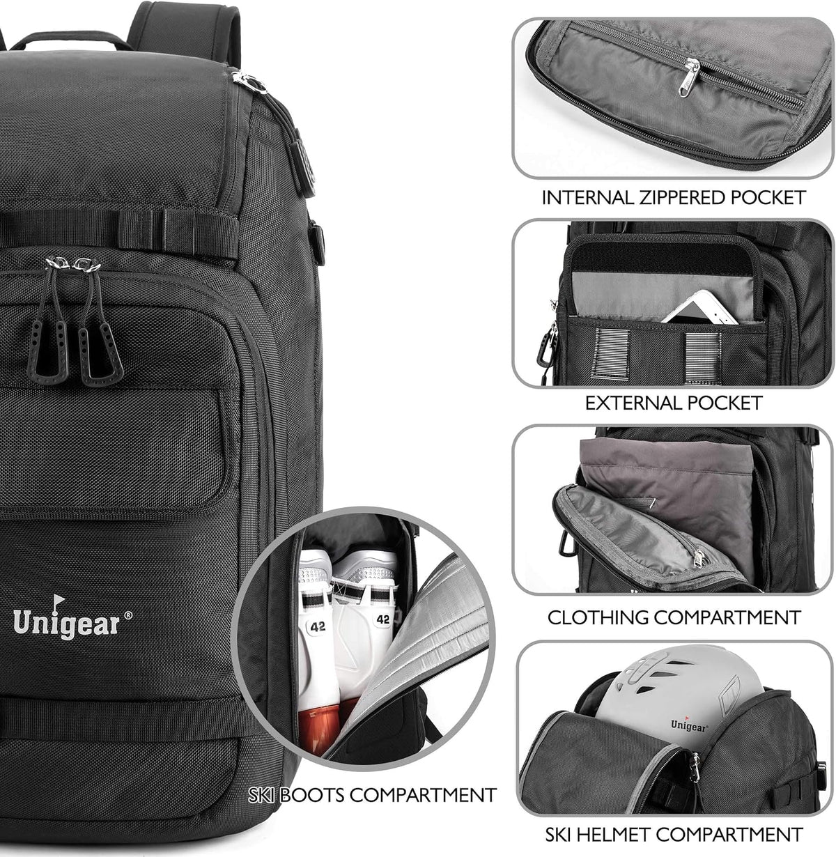 Unigear Ski Boot Bag Backpack