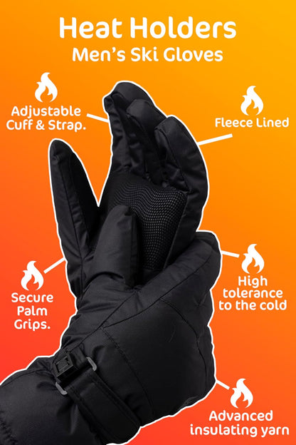 HEAT HOLDERS Men’s Thermal Ski Gloves