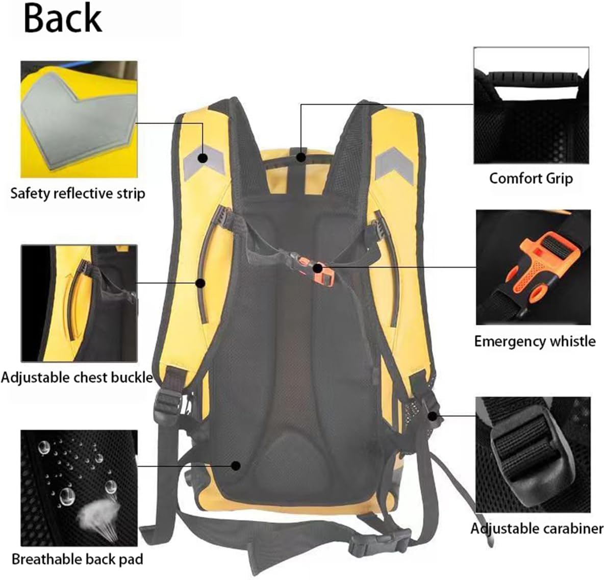 Generic 30L Waterproof Dry Bag Backpack