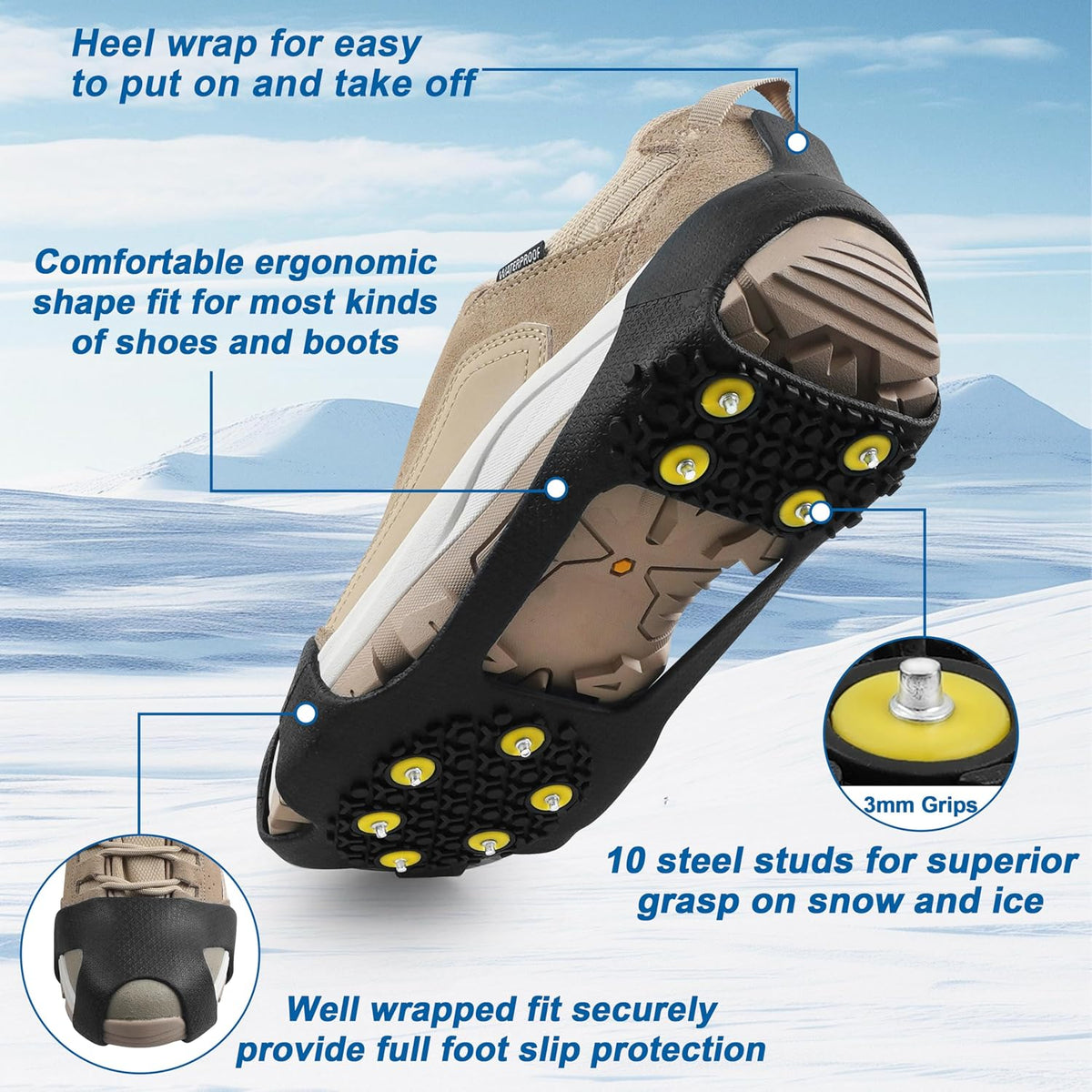 Ice Cleats Snow Traction Crampons