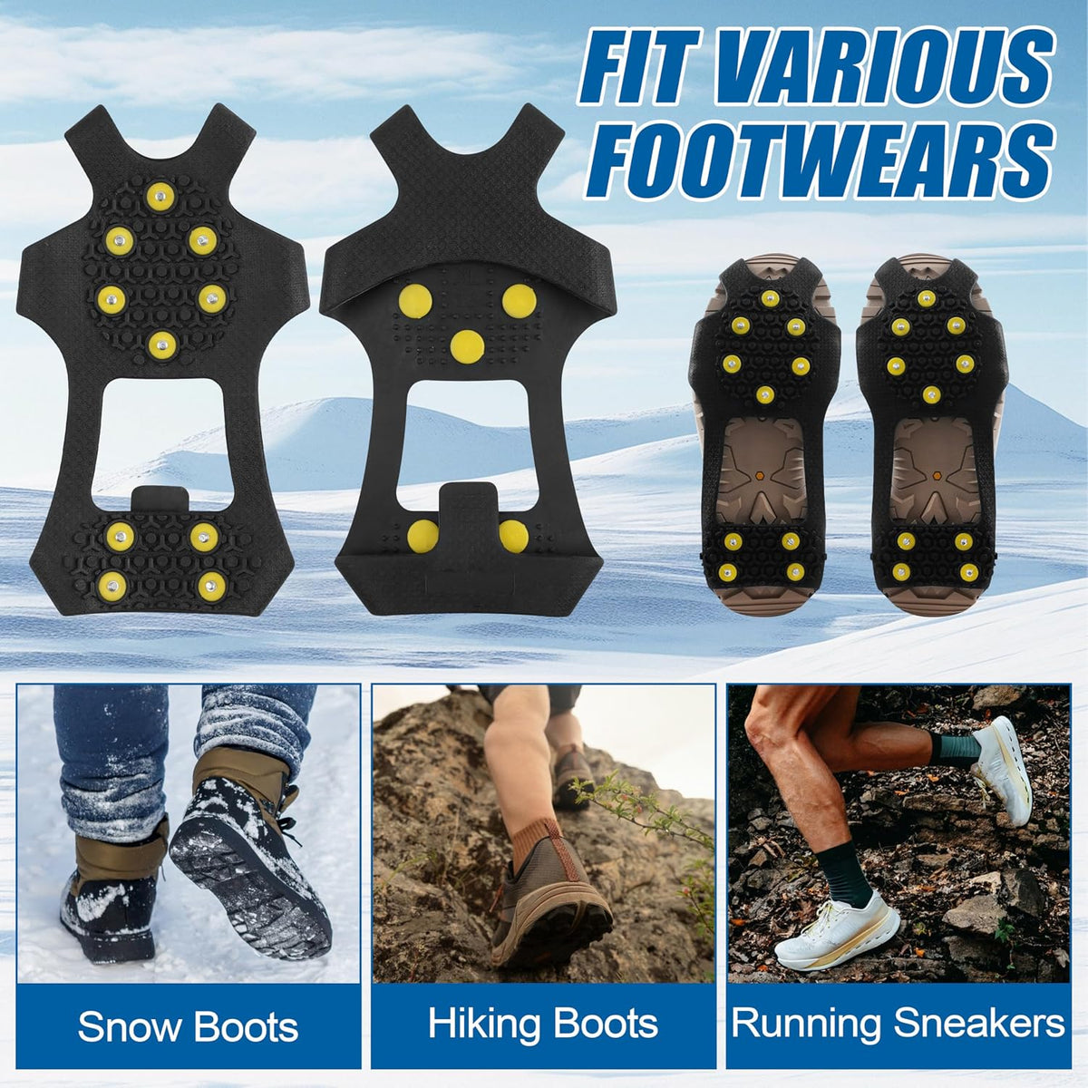Ice Cleats Snow Traction Crampons