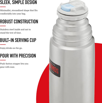 Thermos Light & Compact Stainless Steel Flask