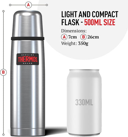 Thermos Light & Compact Stainless Steel Flask