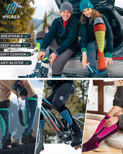 Hylaea Merino Wool Ski Socks