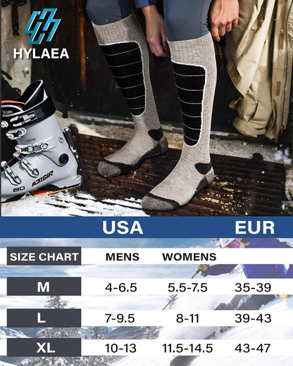 Hylaea Merino Wool Ski Socks